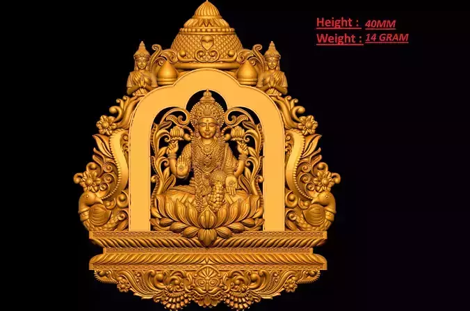 Laxmi Pendant Kundan