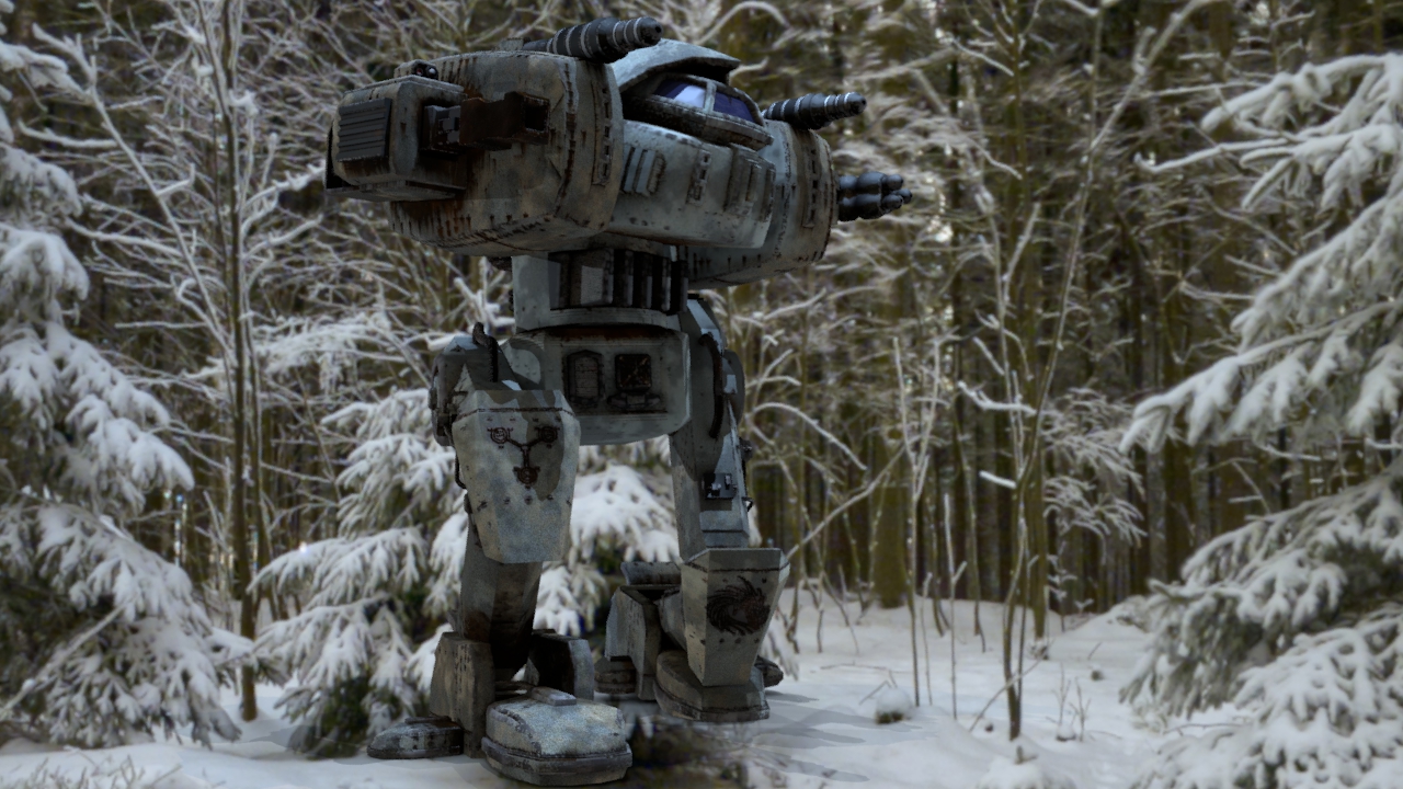 Hurricane heavy mecha 3D model_4