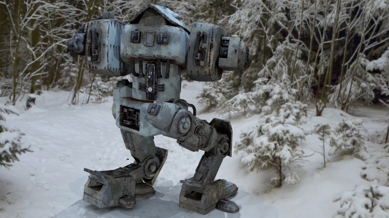 Hurricane heavy mecha 3D model_5