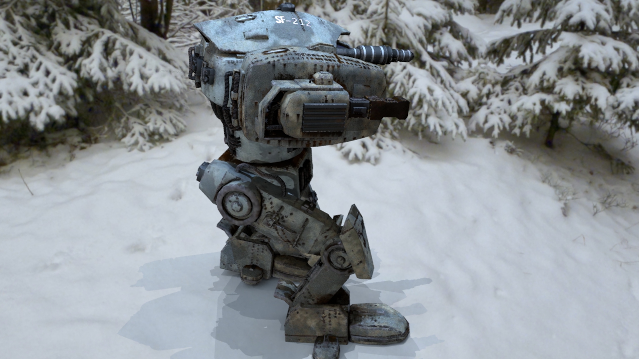 Hurricane heavy mecha 3D model_3