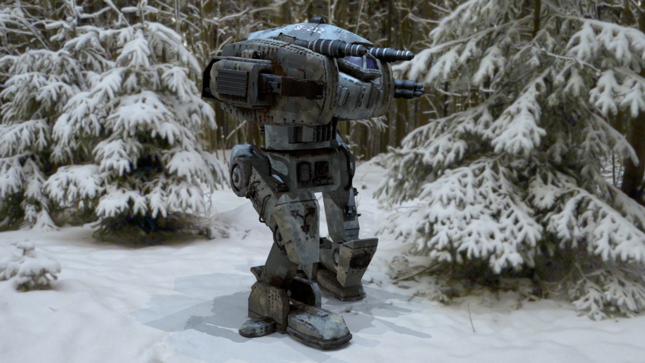 Hurricane heavy mecha 3D model_2