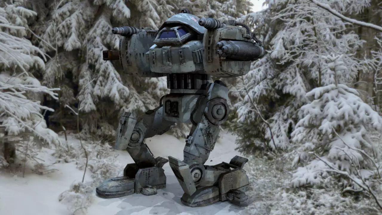 Hurricane heavy mecha 3D model_0