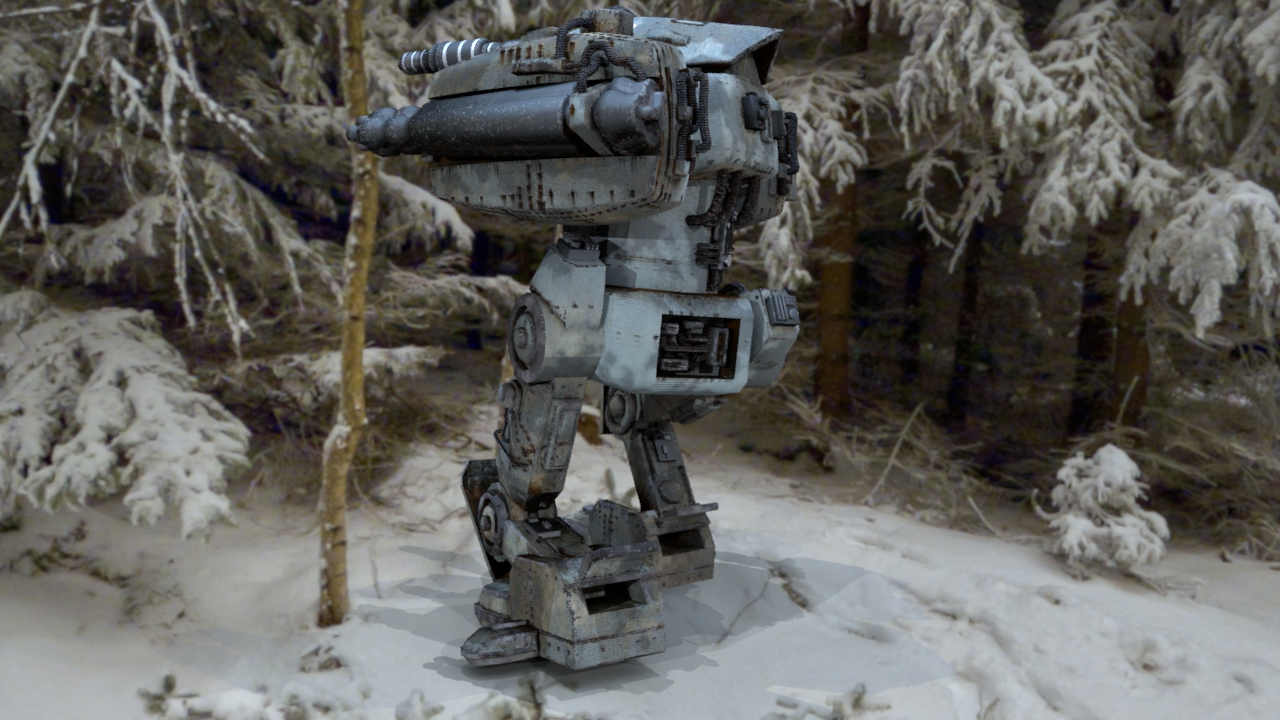 Hurricane heavy mecha 3D model_1