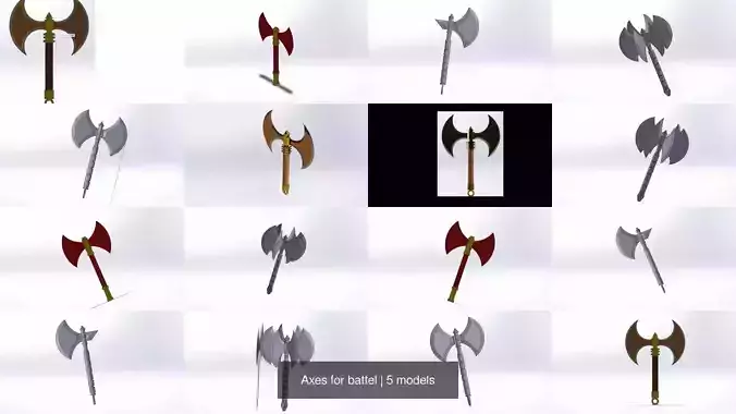 Axes for battel