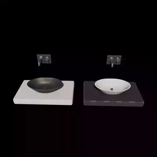 Bathroom ceramic counter 