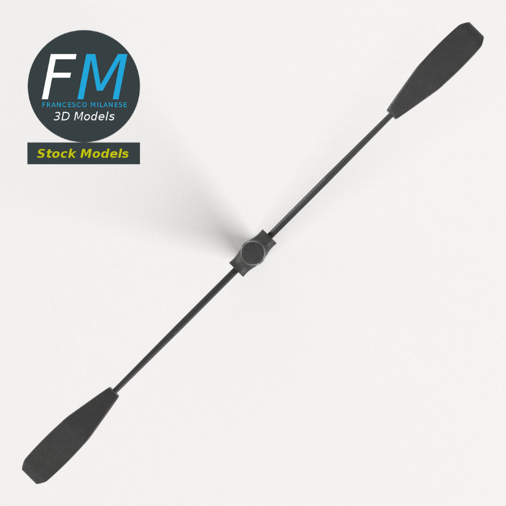 Double street light 3D model_6