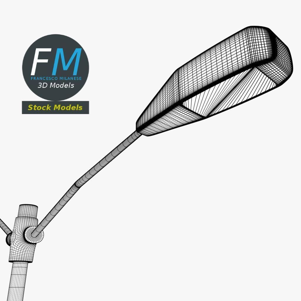 Double street light 3D model_8