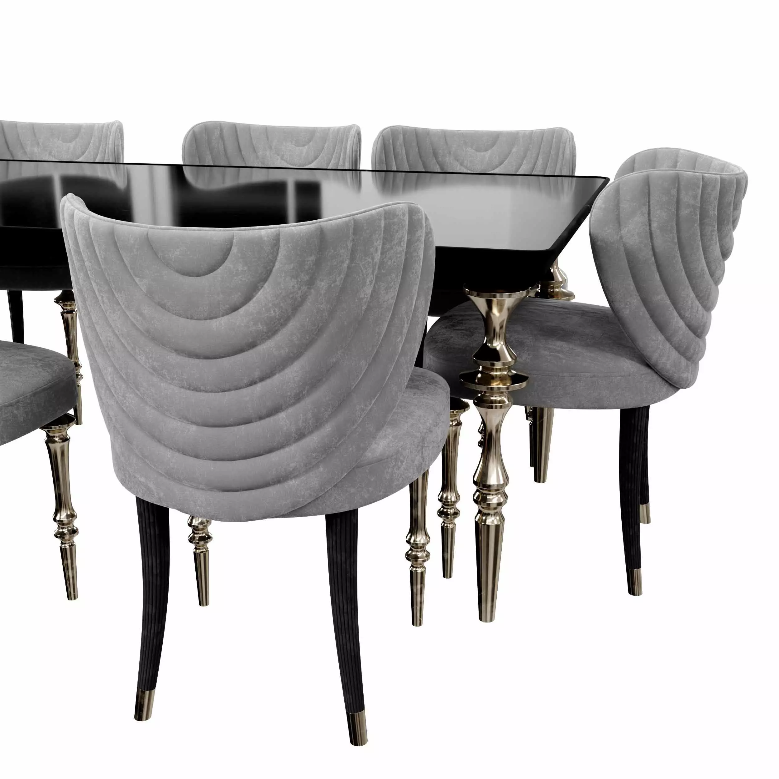 Arven Dining Set 3D model_4