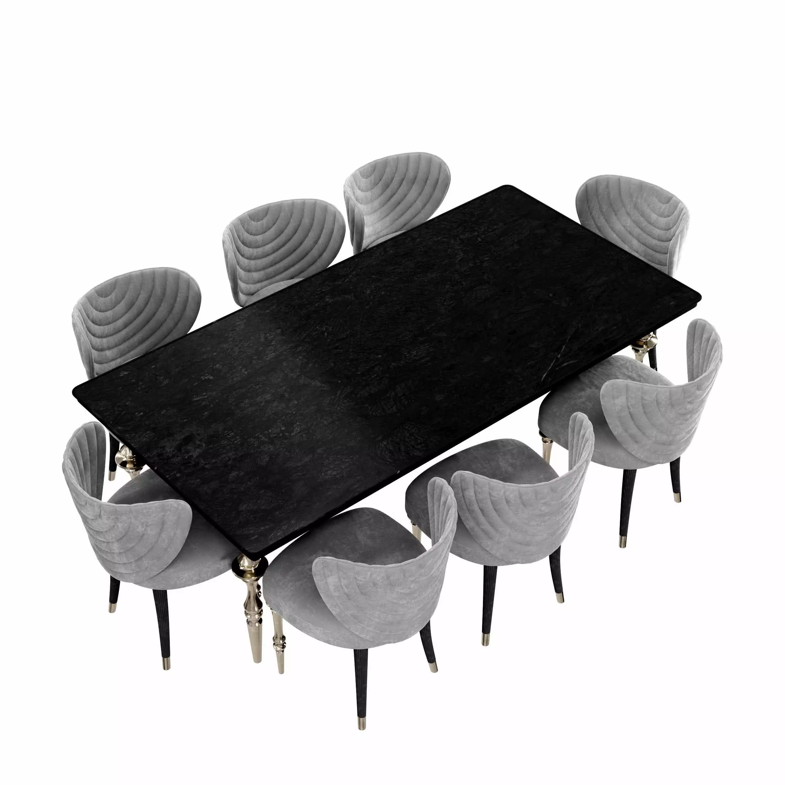 Arven Dining Set 3D model_3