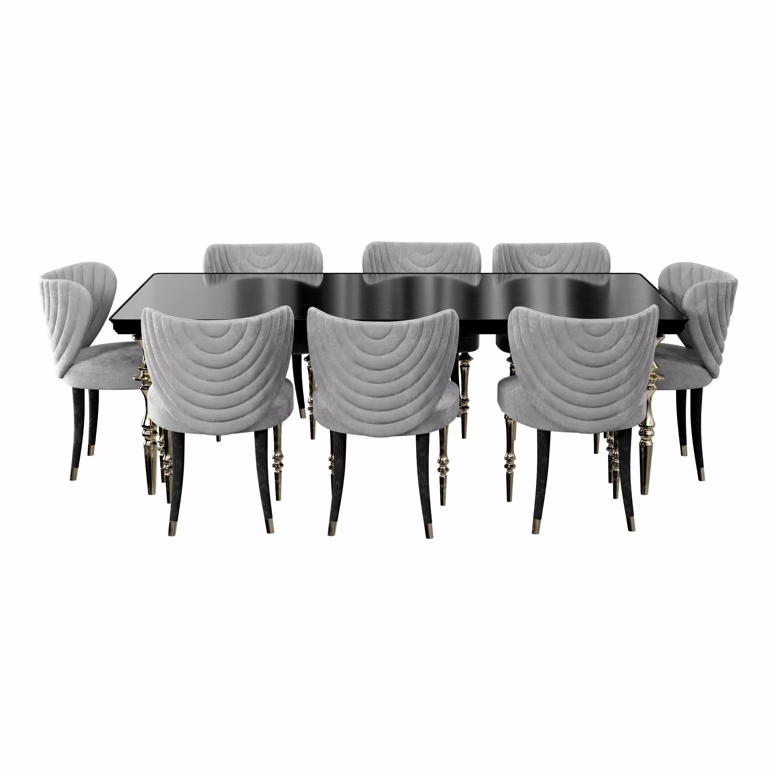 Arven Dining Set 3D model_1