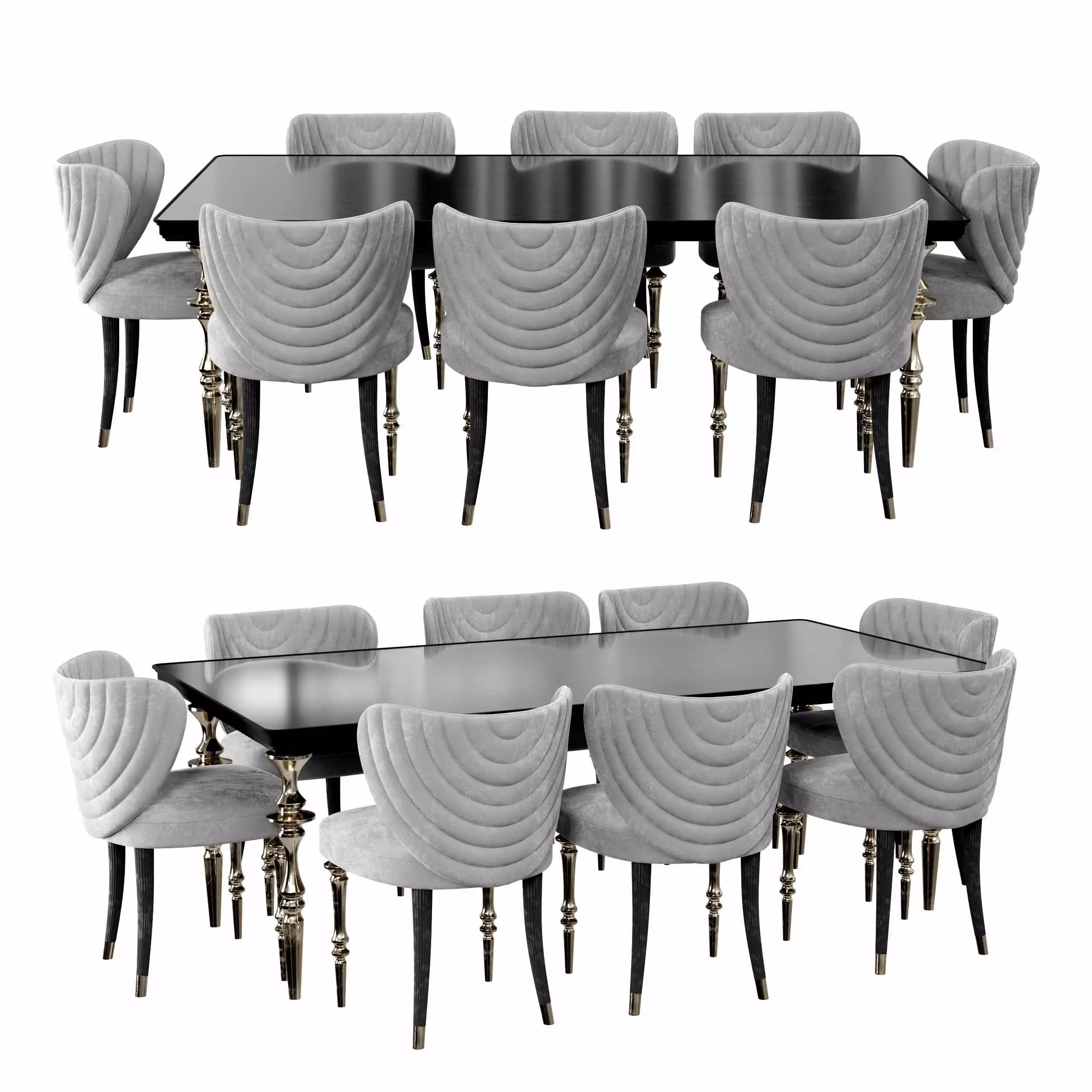Arven Dining Set 3D model_0