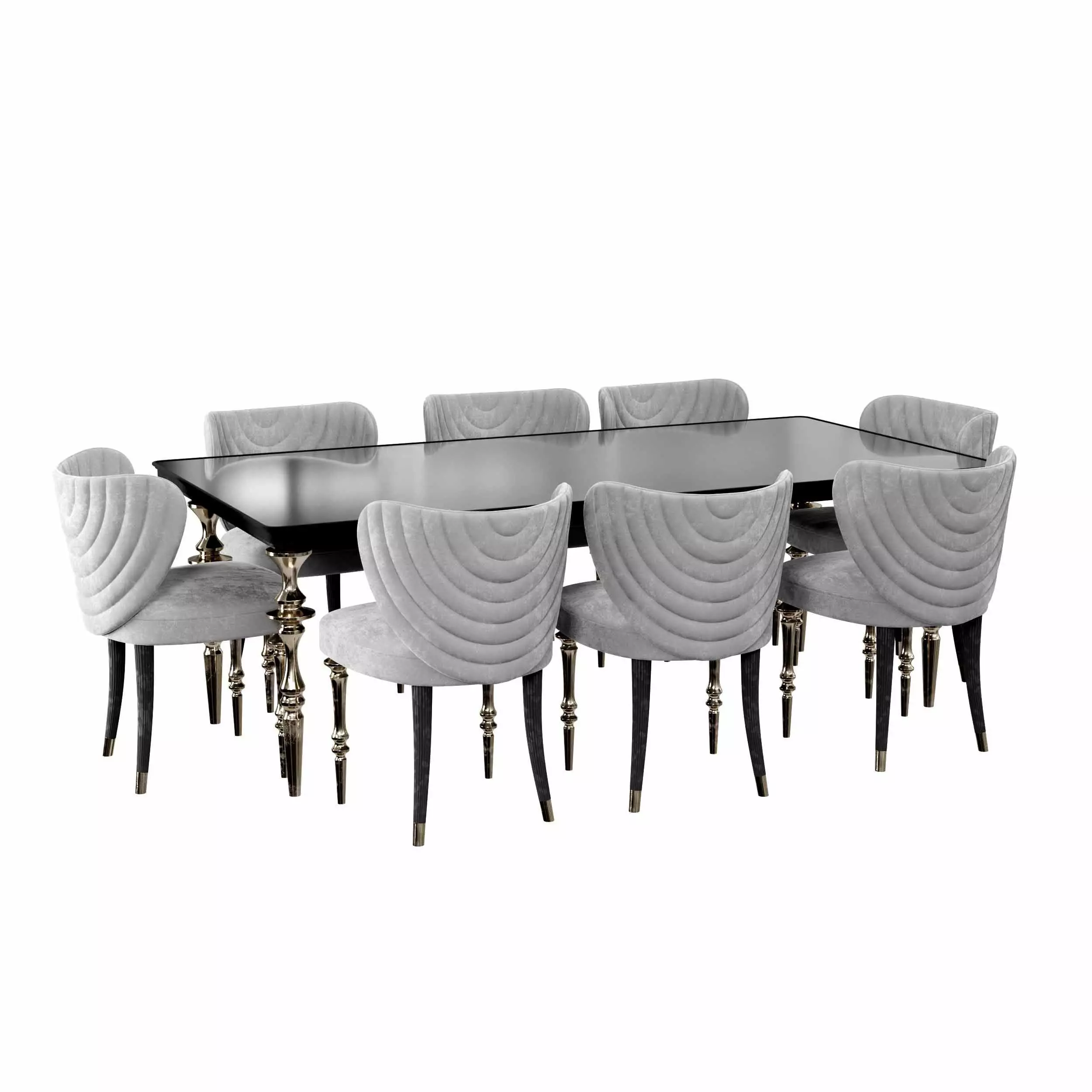 Arven Dining Set 3D model_2