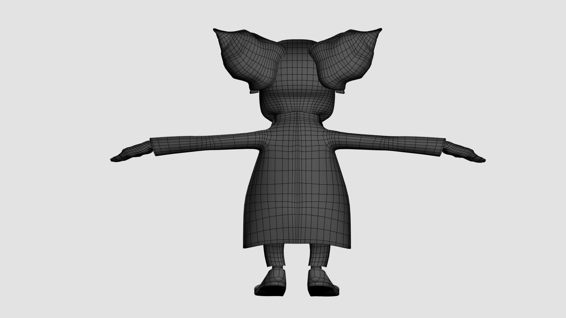 Cartoon Professor 3D model_16