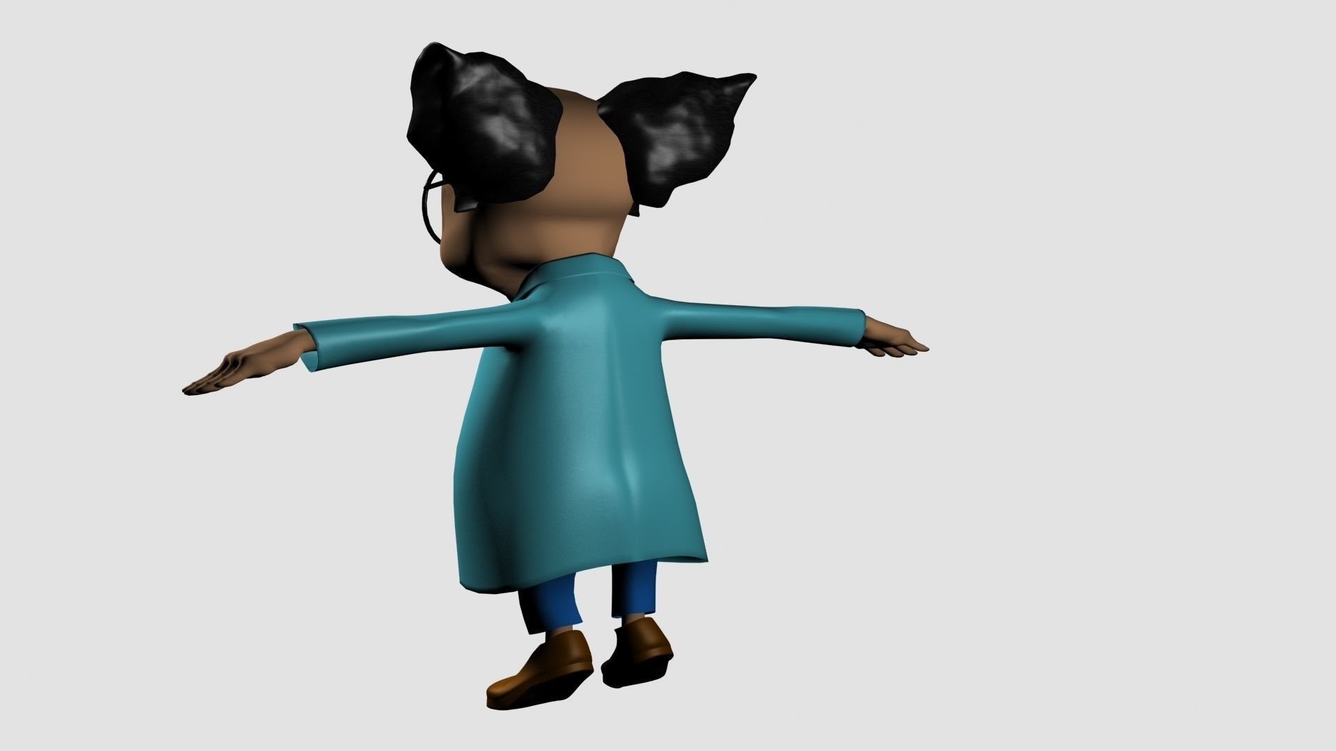 Cartoon Professor 3D model_8