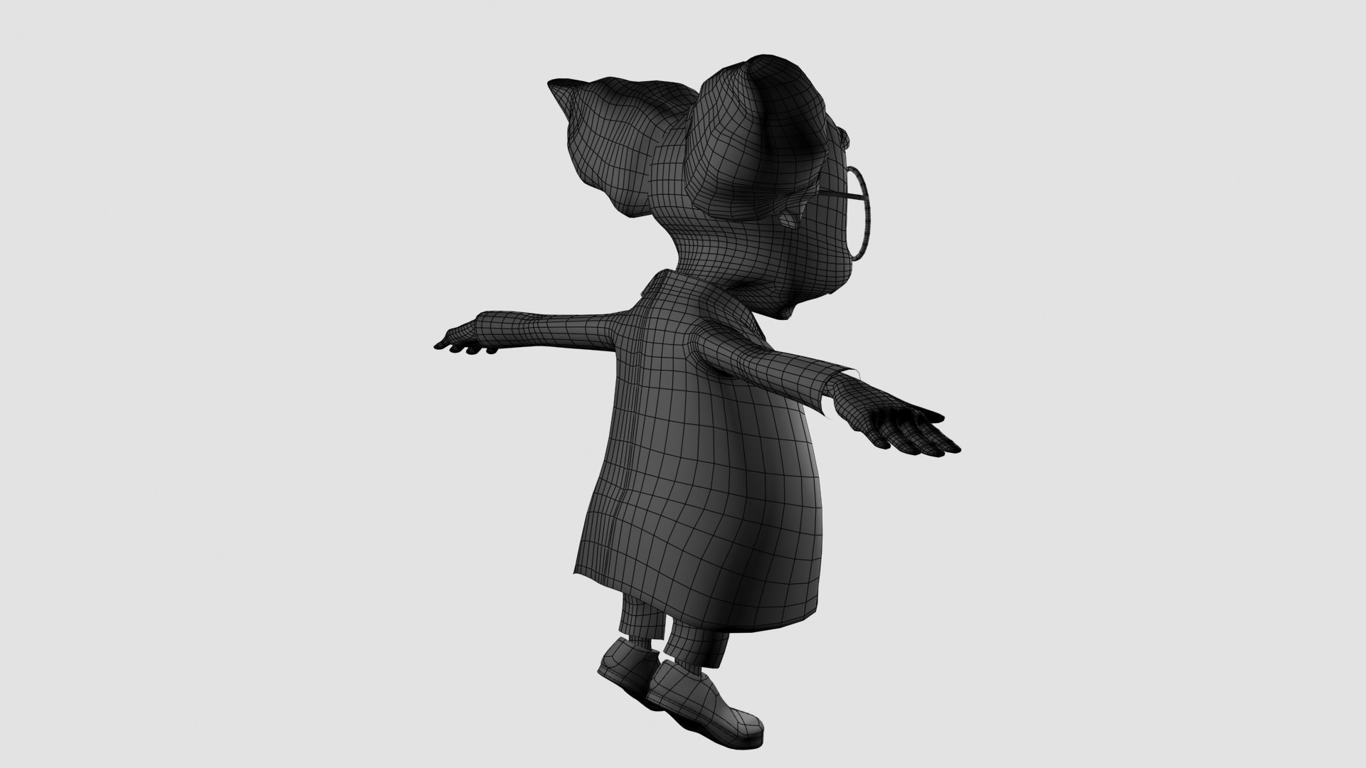 Cartoon Professor 3D model_19