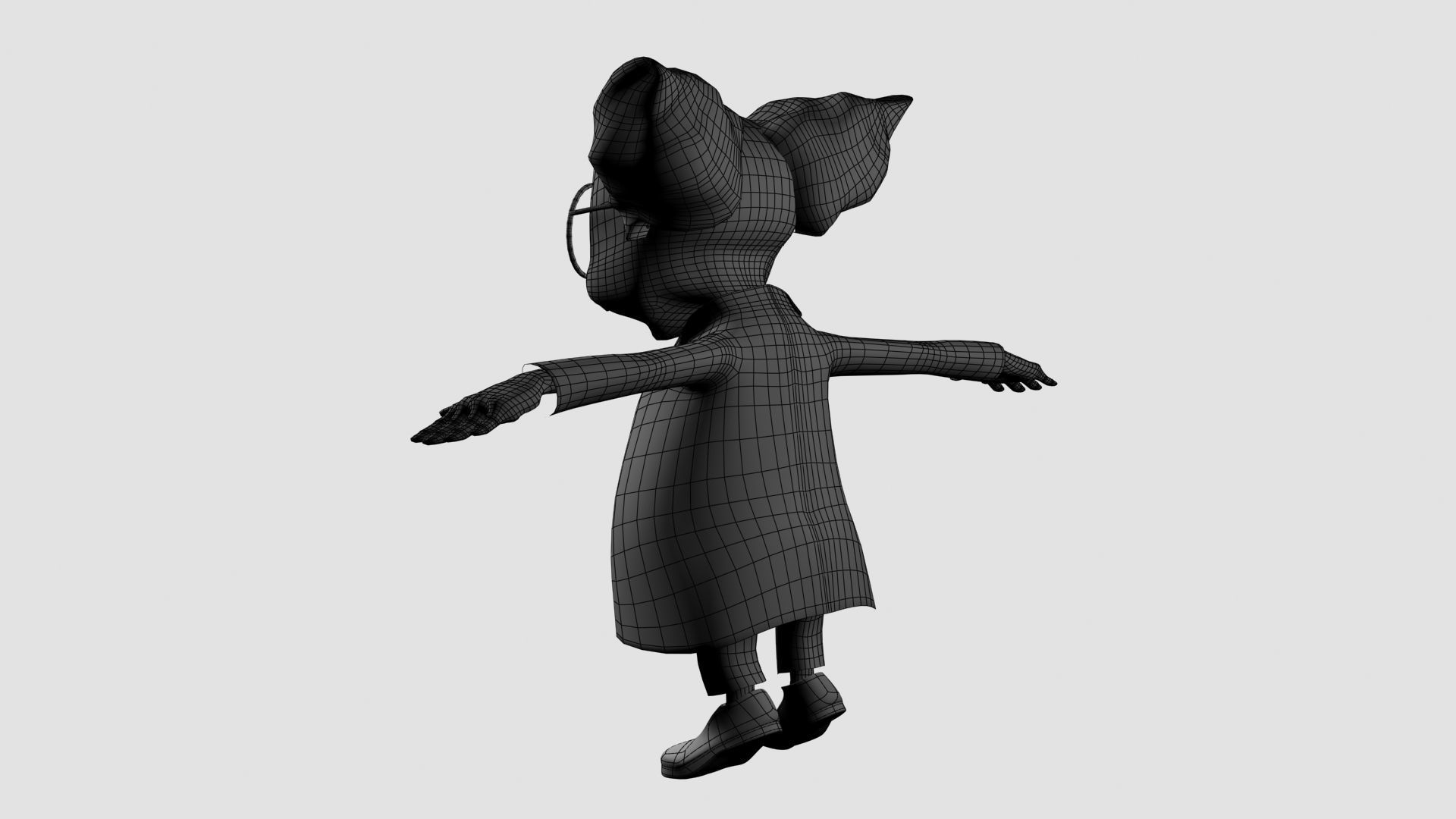 Cartoon Professor 3D model_17