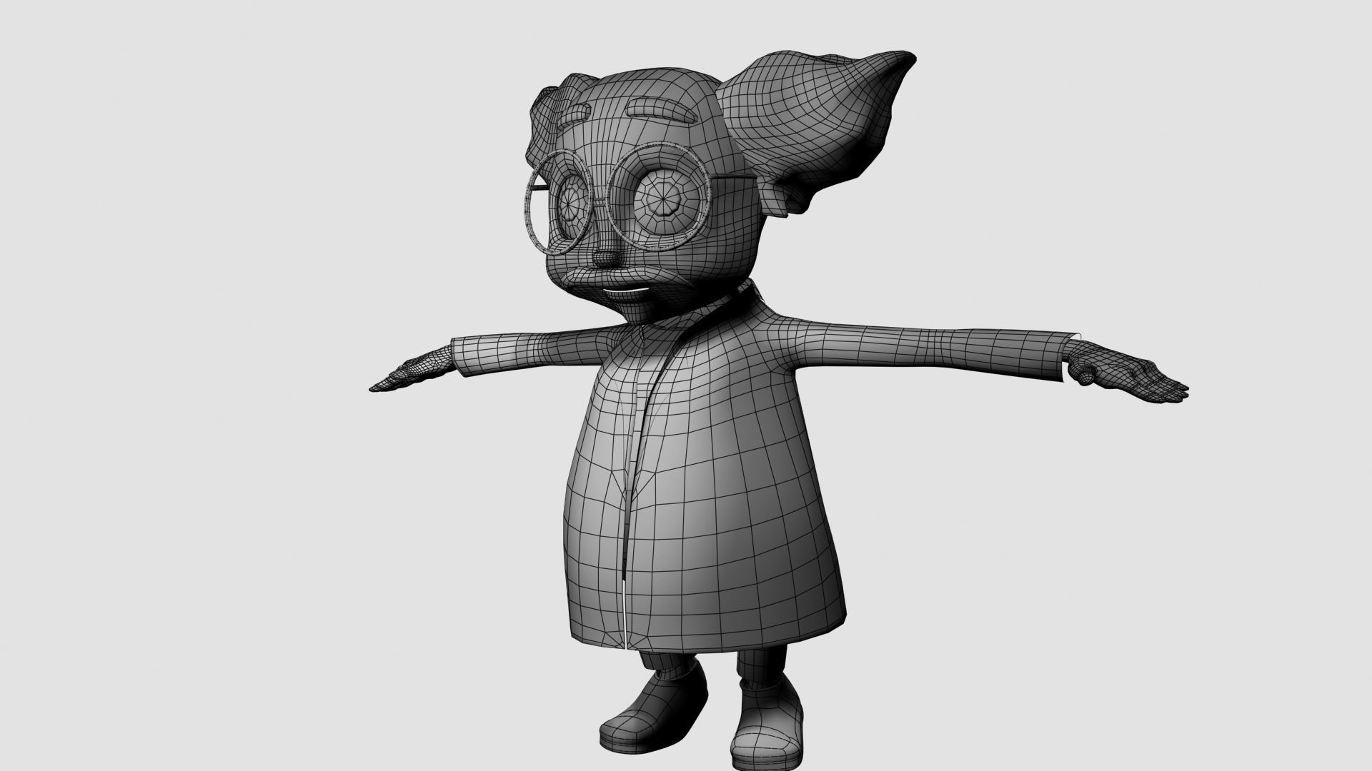 Cartoon Professor 3D model_18