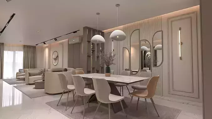 reception flat design