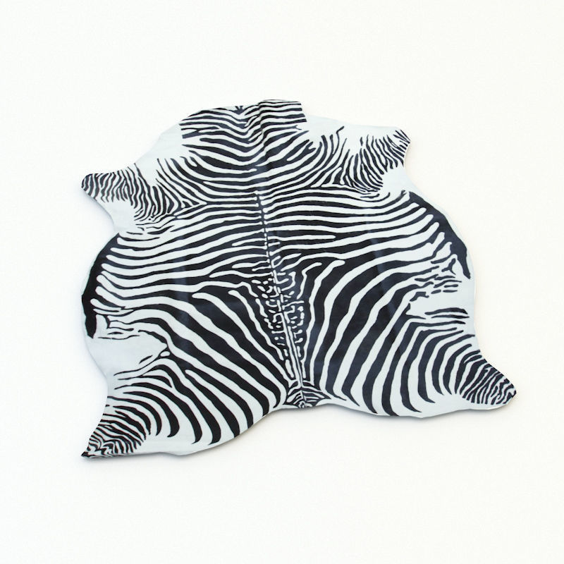 Carpet cow skin 3D model_3