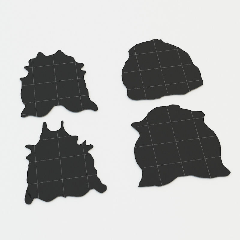 Carpet cow skin 3D model_5