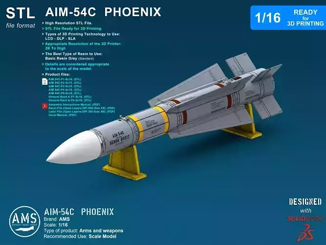 AIM-54C Phoenix - Scale 1-16