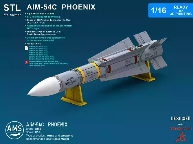 AIM-54C Phoenix - Scale 1-16