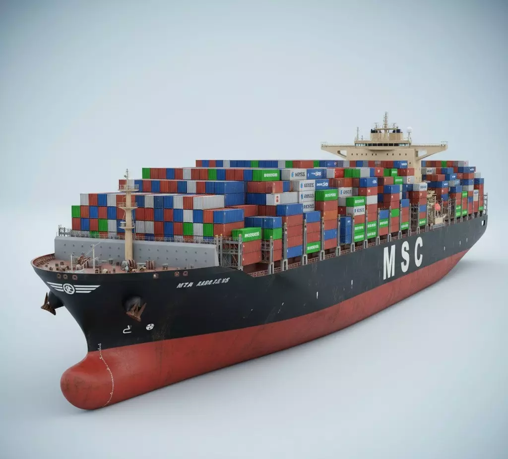 MSC Aadriana Container Ship 3D model_0