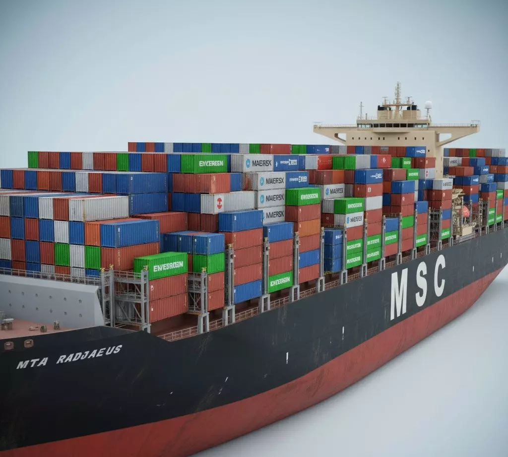 MSC Aadriana Container Ship 3D model_2