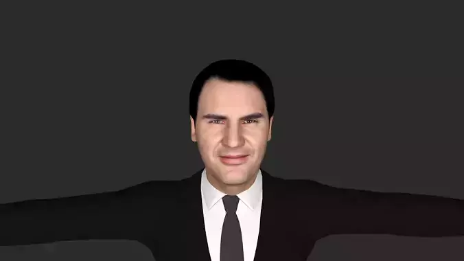 Roger Federer  Hyper Realistic Full Body Fully Rigged 