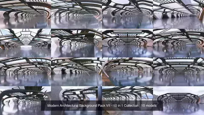 Modern Architectural Background Pack VII - 10 in 1 Collection