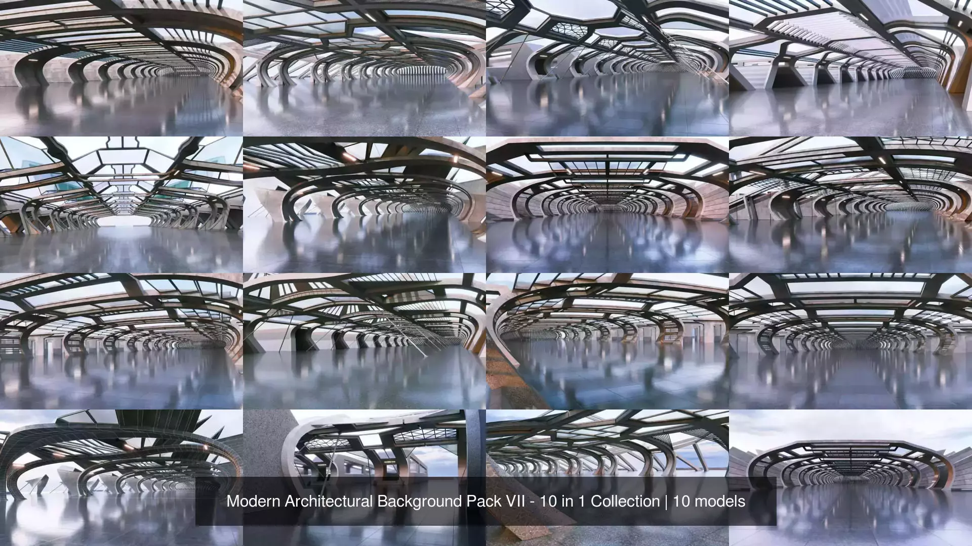 Modern Architectural Background Pack VII - 10 in 1 Collection _0