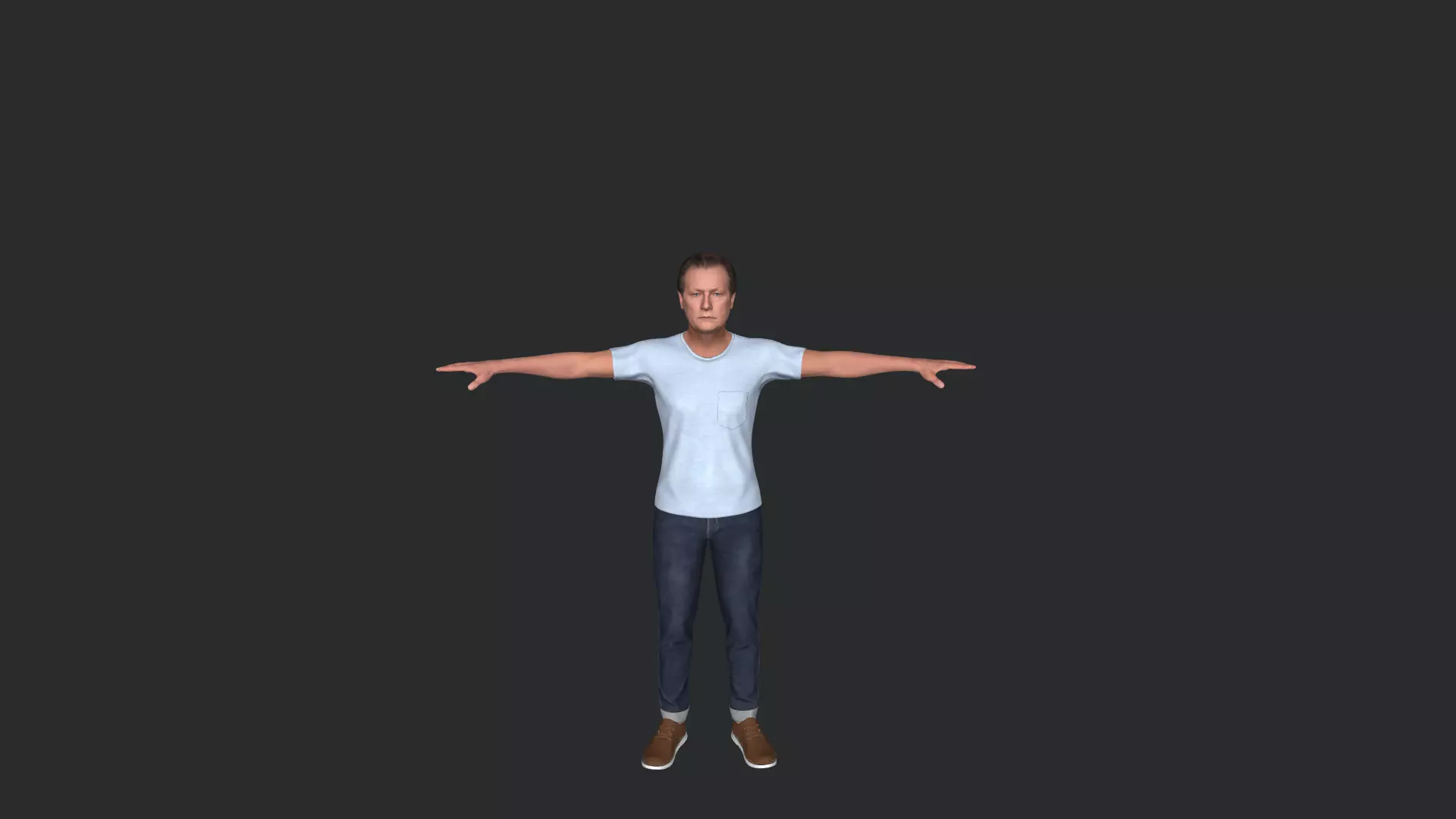 Robert Patrick Hyper Realistic Full Body Fully Rigged 3D model_12