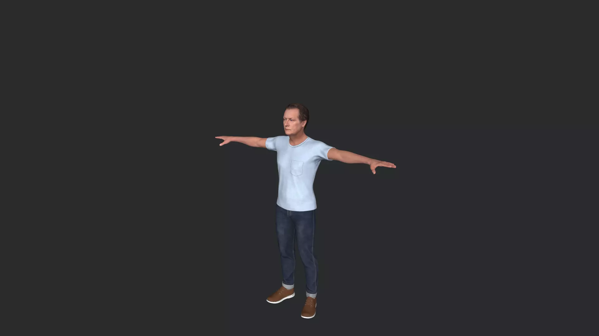 Robert Patrick Hyper Realistic Full Body Fully Rigged 3D model_13