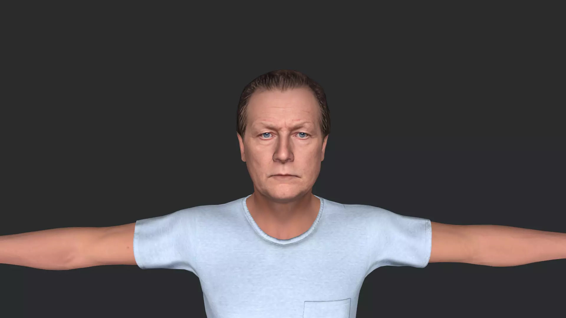 Robert Patrick Hyper Realistic Full Body Fully Rigged 3D model_10