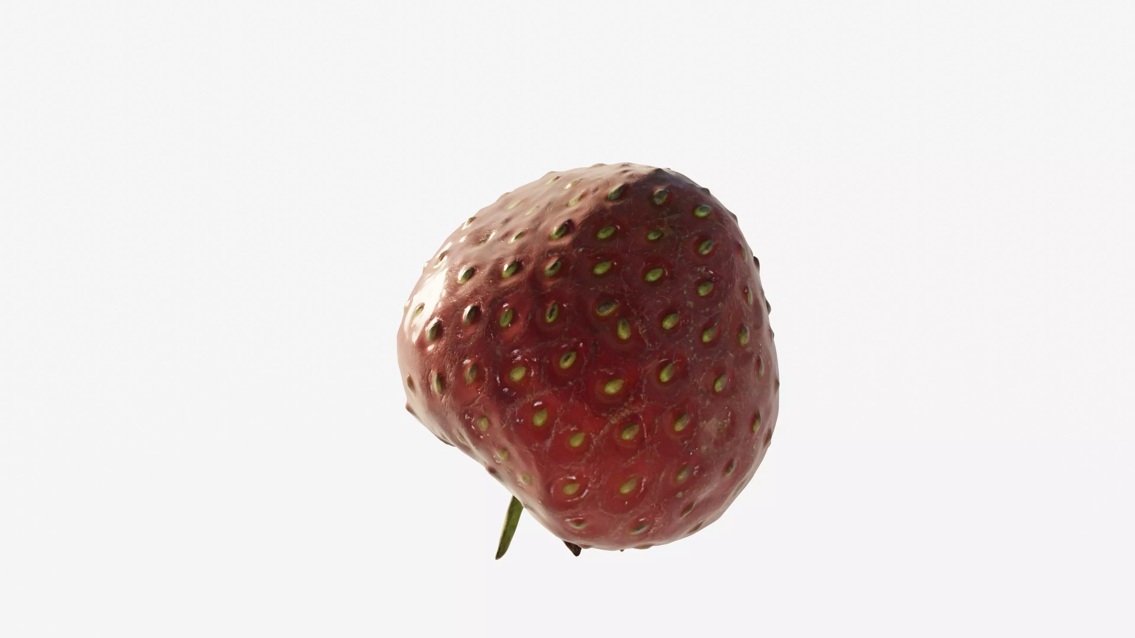 Scanned Strawberry Berry Low-poly 3D model_9