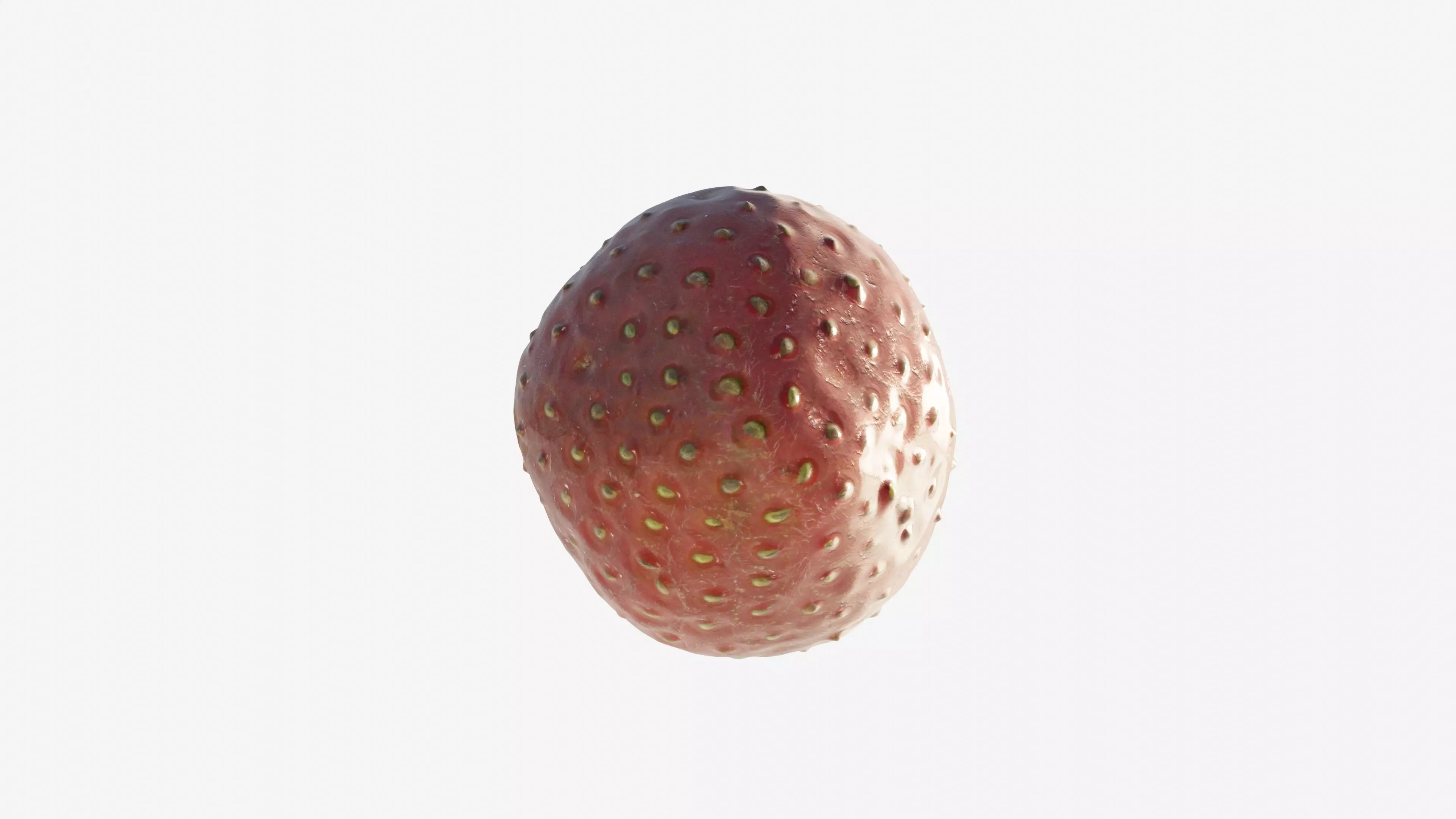 Scanned Strawberry Berry Low-poly 3D model_5