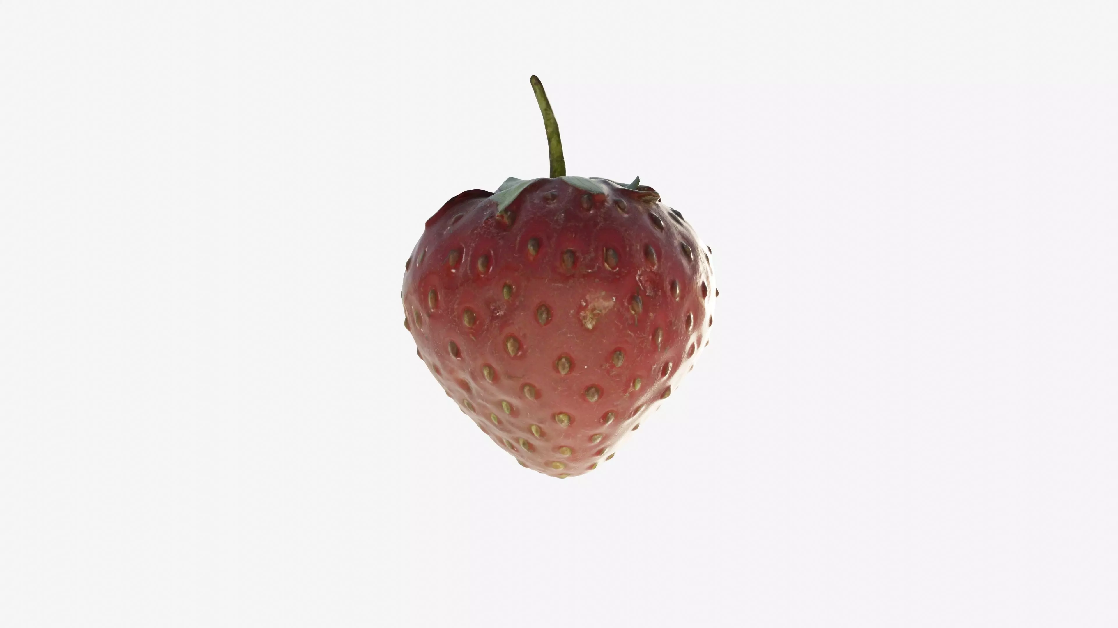 Scanned Strawberry Berry Low-poly 3D model_4