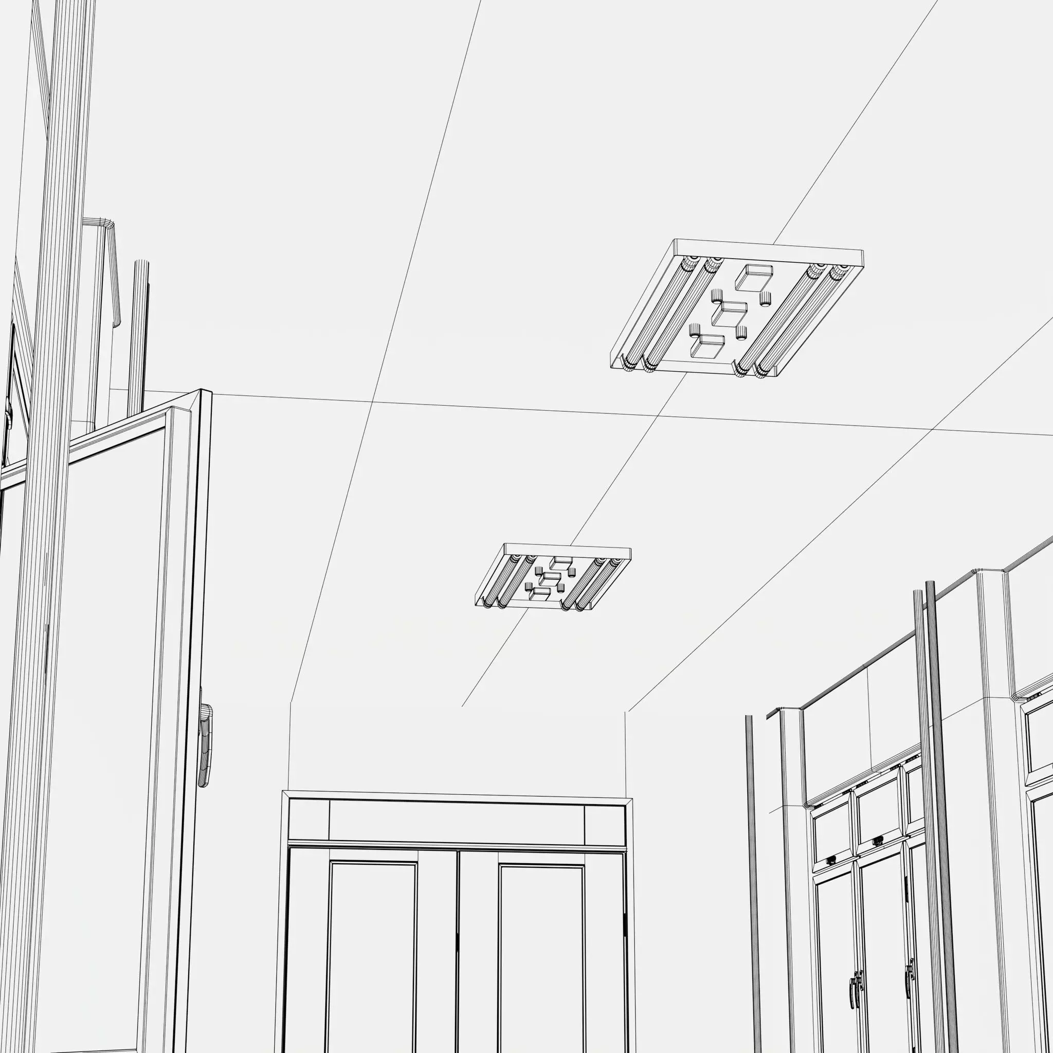 Building Corridor M1 3D model_11