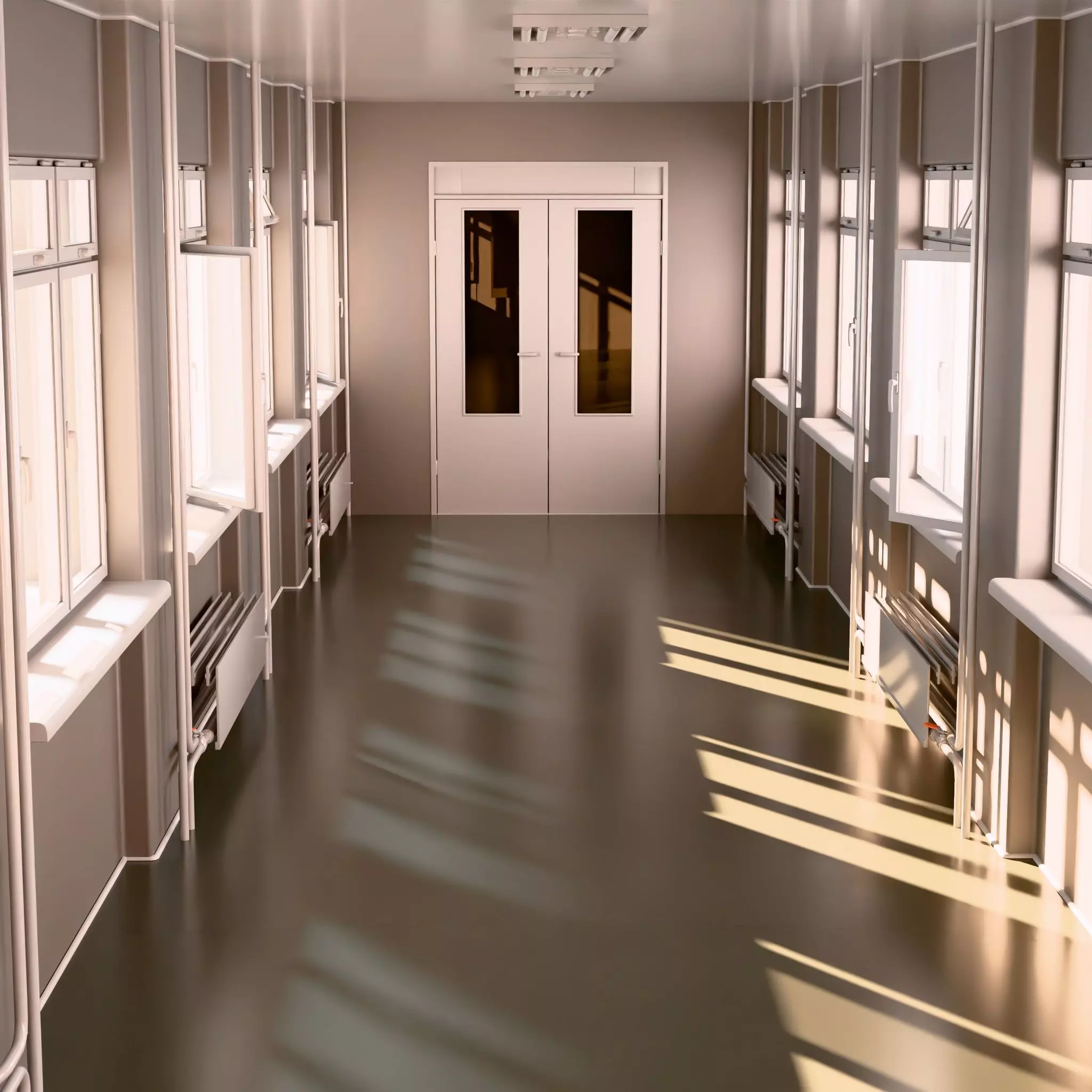 Building Corridor M1 3D model_1