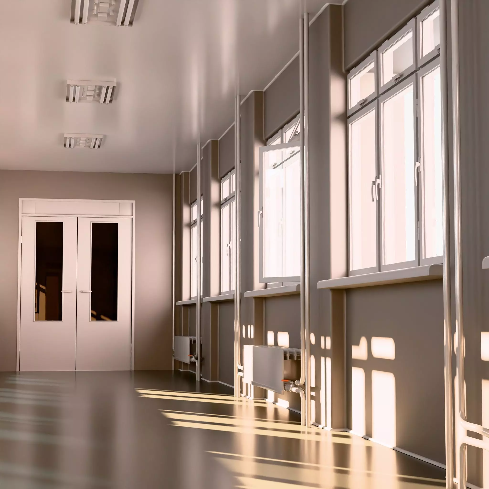 Building Corridor M1 3D model_5