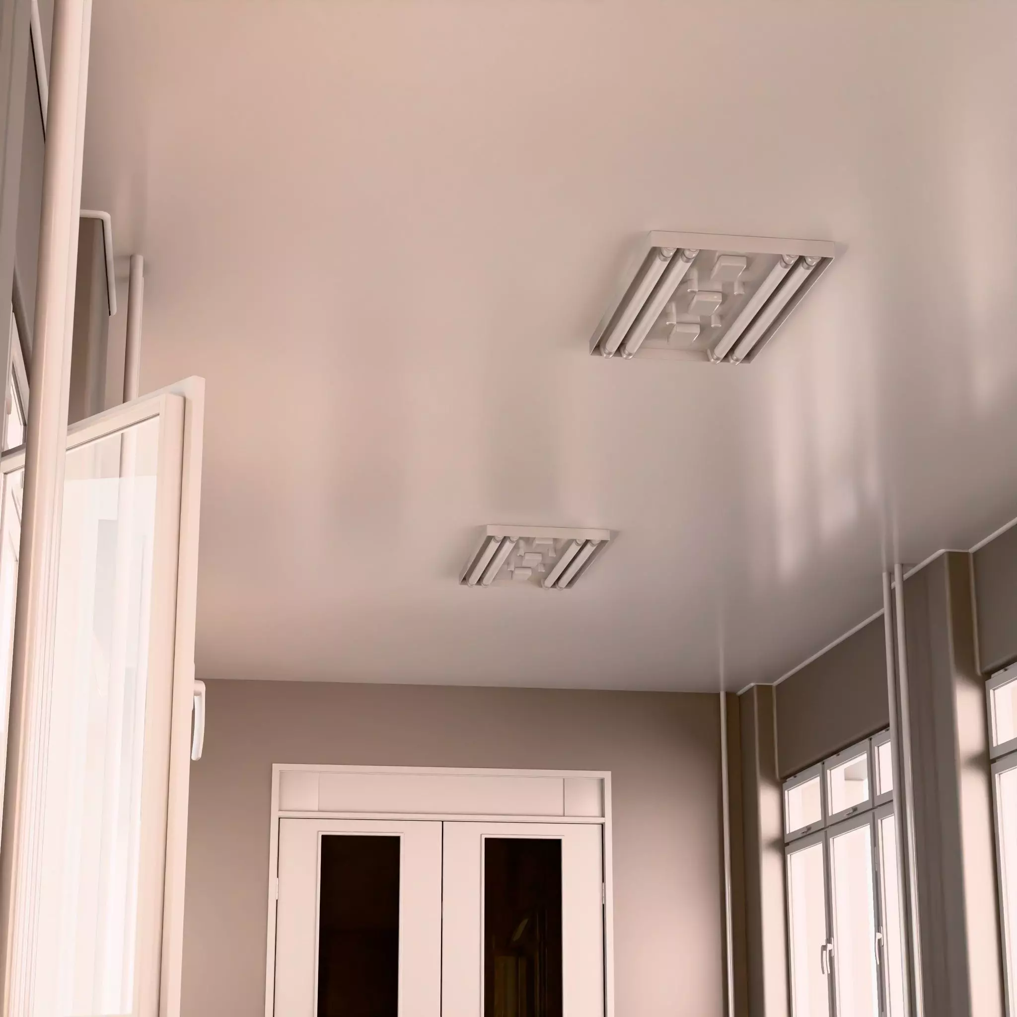 Building Corridor M1 3D model_4