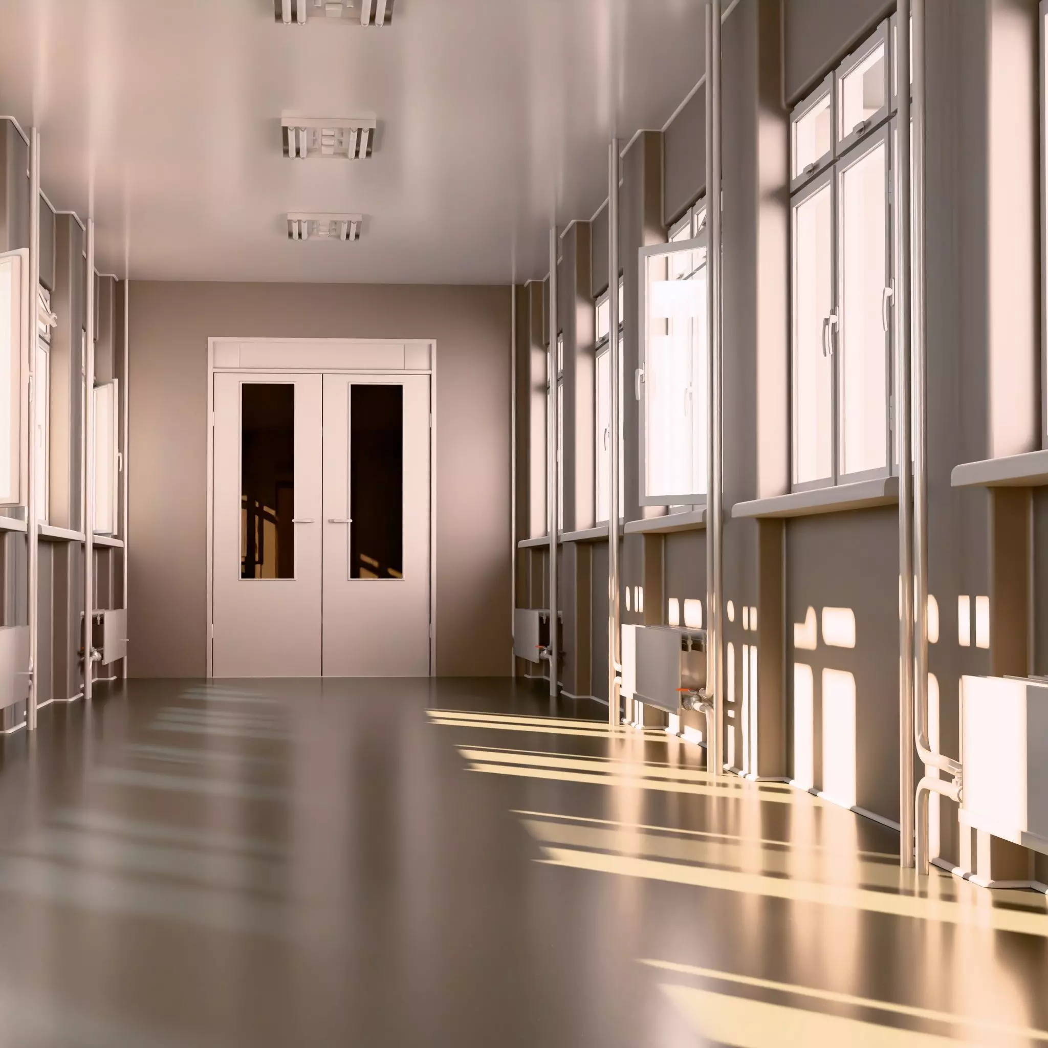 Building Corridor M1 3D model_3