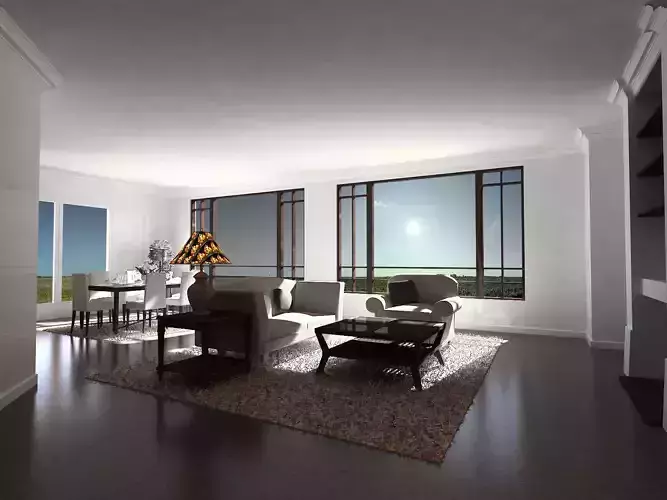 interior loby 3D model