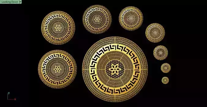 9arabic service pieces 1point5 to 13point5 cm