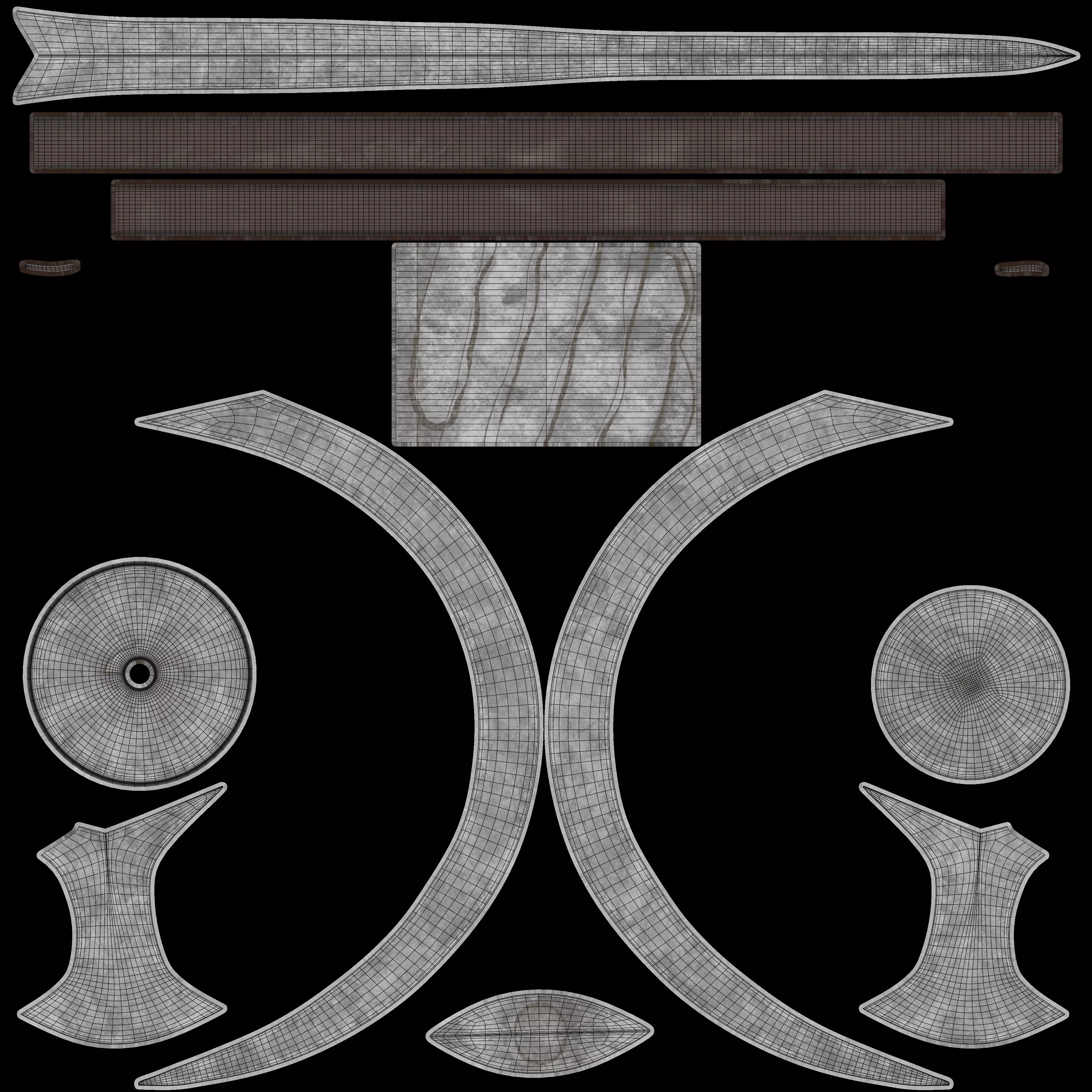 Sickle Warrior Low-poly 3D model_7