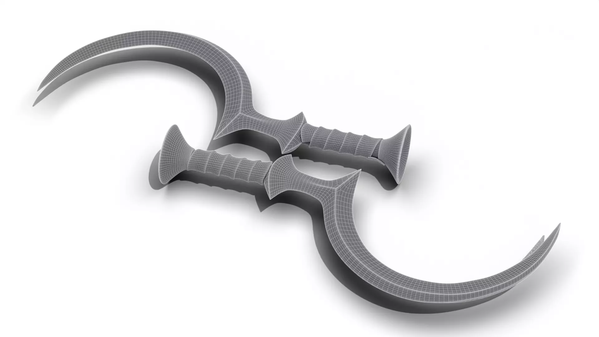 Sickle Warrior Low-poly 3D model_10