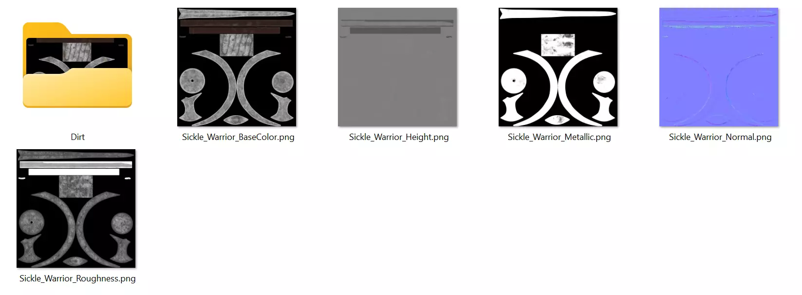 Sickle Warrior Low-poly 3D model_4