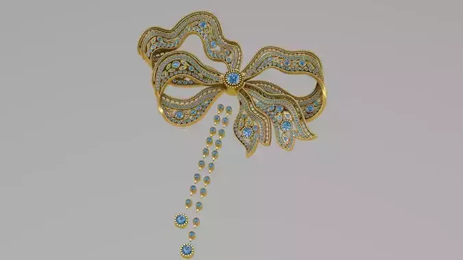 Big papoion as a brooch