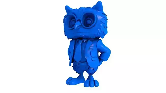 owl in suit - owl - owl stl - bird - baby owl - Christmas owl 