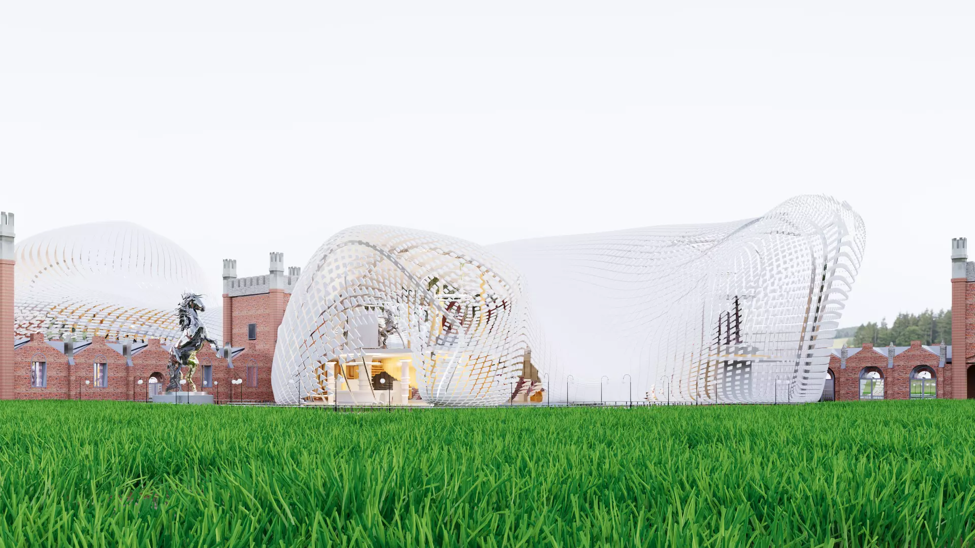 Renovation of Imperial Stable in Peterghof 3D model